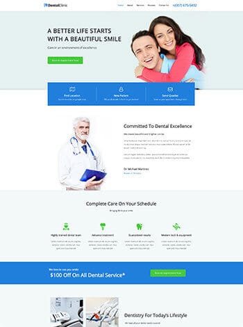 Website Beispiel Zahnarzt