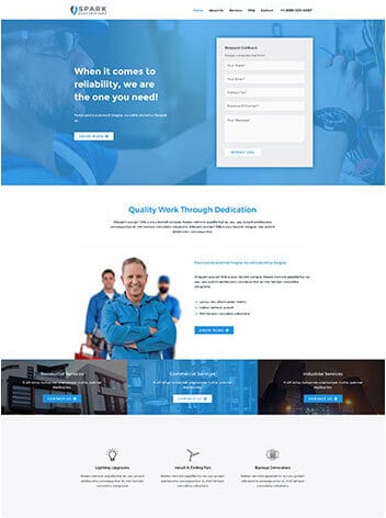 Website Beispiel Elektro Netzwerk