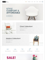 Website Beispiel Shop hell